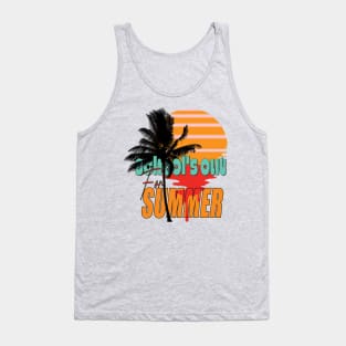 cute retro last day of school school's out for summer teacher Tank Top